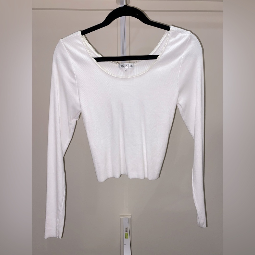FITZ+EDDI ribbed long sleeve crop top
